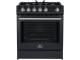 30" Forno Leonardo Espresso Gas Range 5 cu.ft. Convection Oven - FFSGS1116-30BLK