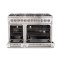 48" Forno Galiano Dual Fuel 6.58 cu.ft. 8 Burners Double Ovens Range - FFSGS6156-48