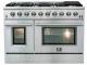 48" Forno Galiano Gas Range 8 Burners Griddle 6.58 cu.ft. Double Ovens - FFSGS6244-48