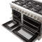 48" Forno Galiano Gas Range 8 Burners Griddle 6.58 cu.ft. Double Ovens - FFSGS6244-48WHT
