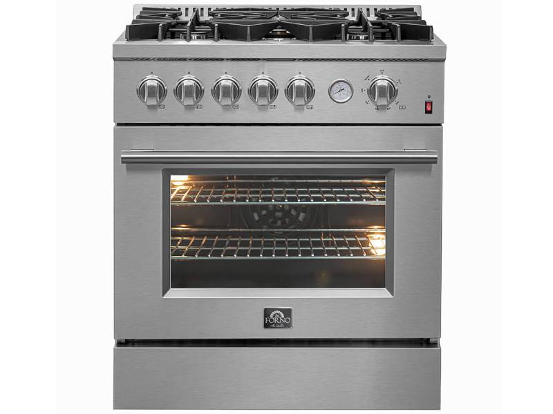 30" Forno Giovanni Gas 5 Burners 4.32 cu.ft. Convection Oven Range - FFSGS6274-30
