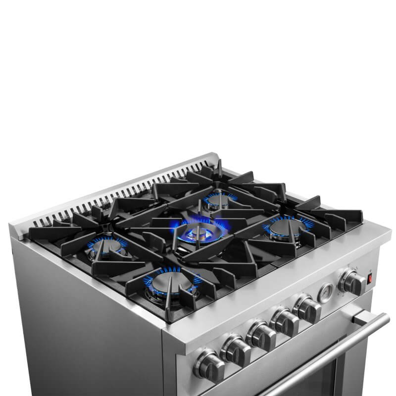 30" Forno Giovanni Gas 5 Burners 4.32 cu.ft. Convection Oven Range - FFSGS6274-30