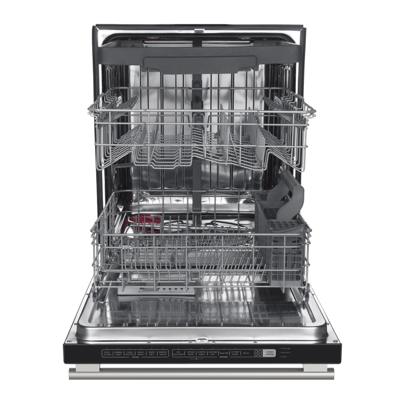 24” Forno Pozzo Dishwasher White With additional Antique Brass handles - FDWBI8067-24WHT