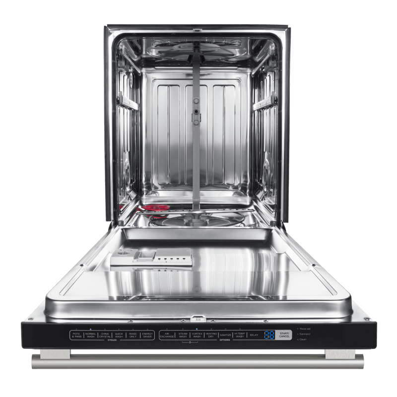 24” Forno Pozzo Dishwasher White With additional Antique Brass handles - FDWBI8067-24WHT