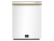 White/Antique Brass