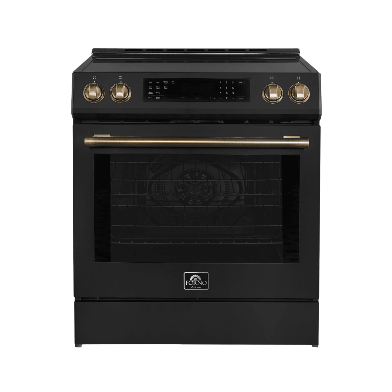 30" Forno Espresso Donatello Slide-In Induction Range Black - FFSIN0905-30BLK