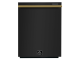 24” Forno Pozzo Dishwasher Black With additional Antique Brass handles - FDWBI8067-24BLK