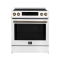 30" Forno Espresso Donatello Slide-In Induction Range White - FFSIN0905-30WHT