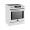 30" Forno Espresso Donatello Slide-In Induction Range White - FFSIN0905-30WHT
