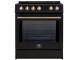 30" Forno Leonardo Espresso Slide-In Induction Range in Black - FFSIN0982-30BLK