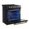 30" Forno Leonardo Espresso Slide-In Induction Range in Black - FFSIN0982-30BLK