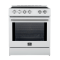 30" Forno Leonardo Espresso Slide-In White Induction Range - FFSIN0982-30WHT