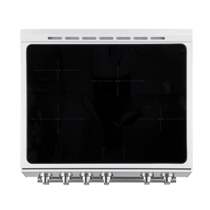 30" Forno Leonardo Espresso Slide-In White Induction Range - FFSIN0982-30WHT