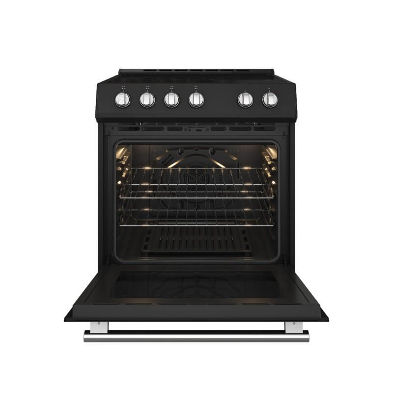 30" Forno Leonardo Espresso Slide-In Electric Convection Range - FFSEL6022-30BLK