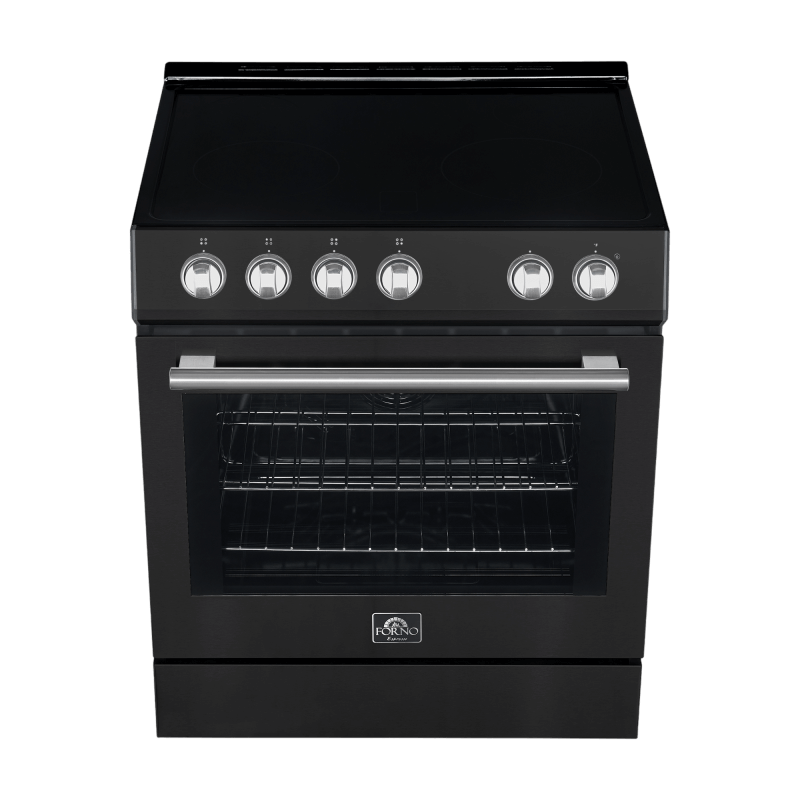 30" Forno Leonardo Espresso Slide-In Electric Convection Range - FFSEL6022-30BLK