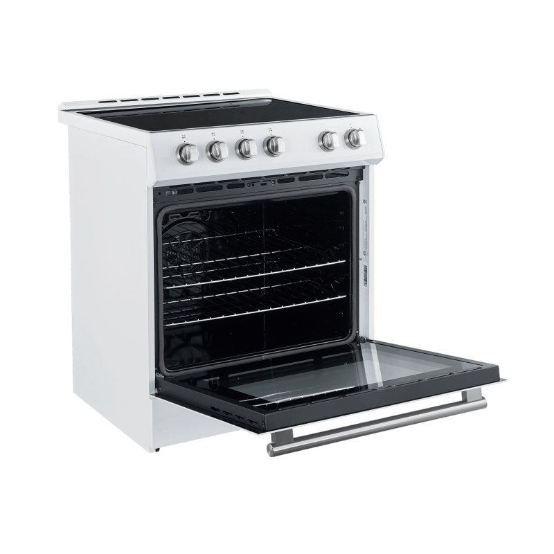 30" Forno Leonardo Espresso Slide-In Electric Convection Range in White - FFSEL6022-30WHT