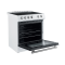 30" Forno Leonardo Espresso Slide-In Electric Convection Range in White - FFSEL6022-30WHT