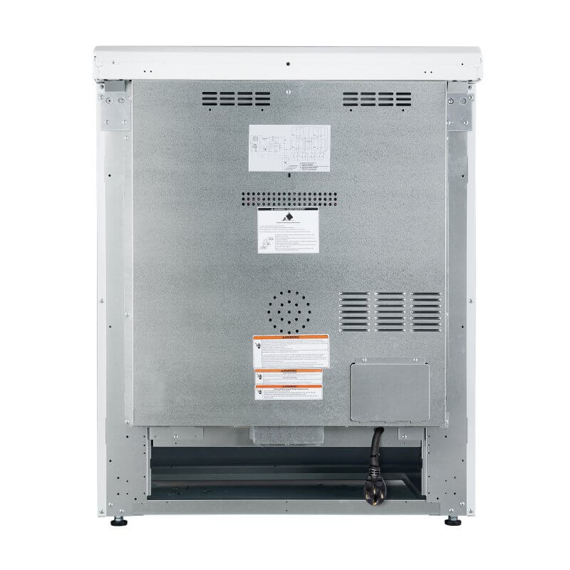 30" Forno Leonardo Espresso Slide-In Electric Convection Range in White - FFSEL6022-30WHT