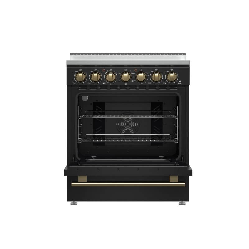 30" FORNO Paolo Freestanding  4.38 cu.ft. True Convection Oven Electric Range  - FFSEL6011-30BLK
