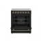 30" FORNO Paolo Freestanding  4.38 cu.ft. True Convection Oven Electric Range  - FFSEL6011-30BLK