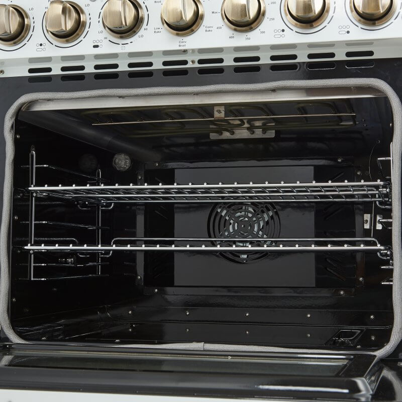 30" Forno Paolo 4.38 cu.ft. Freestanding True Convection Oven Electric Range - FFSEL6011-30WHT
