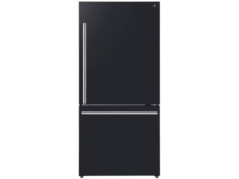 31" Forno Milano Espresso 17.2 cu. ft. Bottom Freezer Right Swing Door Refrigerator - FFFFD1785-31BLK