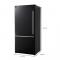 31" Forno Milano Espresso 17.2 Cu. Ft Bottom Freezer Built-In Ice Maker Refrigerator - FFFFD1786-31BLK