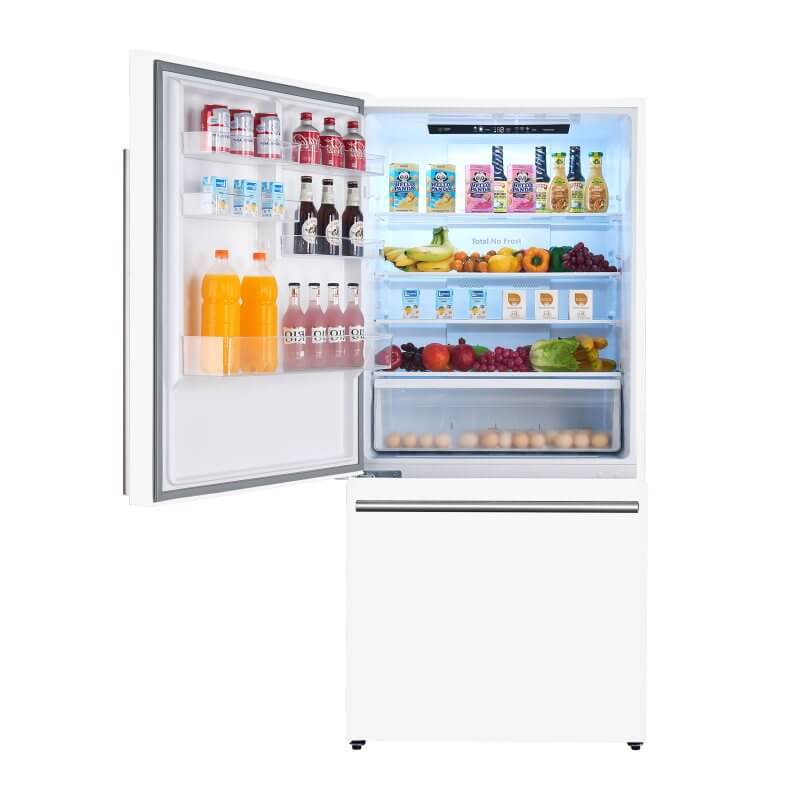 31" Forno Milano Espresso 17.2 Cu. Ft Bottom Freezer Built-In Ice Maker Refrigerator - FFFFD1786-31WHT