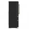 Forno Luigi 18 cu.ft. French Door Refrigerator Black - FFFFD1791-33BLK