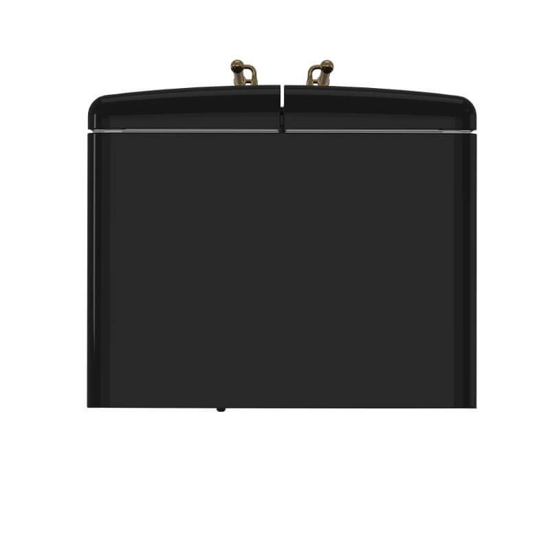 Forno Luigi 18 cu.ft. French Door Refrigerator Black - FFFFD1791-33BLK