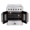 30" FORNO Galiano Freestanding French Door Electric Range - FFSEL6917-30