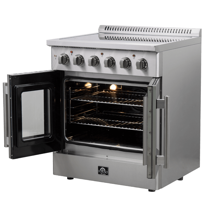 30" FORNO Galiano Freestanding French Door Electric Range - FFSEL6917-30