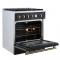 30" Forno Marco 4 Burners 4.32 cu.ft. Convection Oven Gas Range  - FFSGS6277-30BLK