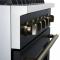 30" Forno Marco 4 Burners 4.32 cu.ft. Convection Oven Gas Range  - FFSGS6277-30BLK