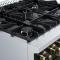 30" Forno Marco 4 Burners 4.32 cu.ft. Convection Oven Gas Range  - FFSGS6277-30BLK