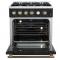 30" Forno Marco 4 Burners 4.32 cu.ft. Convection Oven Gas Range  - FFSGS6277-30BLK