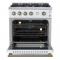 30" Forno Marco 4 Burners 4.32 cu.ft. Convection Oven Gas Range  - FFSGS6277-30WHT