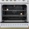 30" Forno Marco 4 Burners 4.32 cu.ft. Convection Oven Gas Range  - FFSGS6277-30WHT
