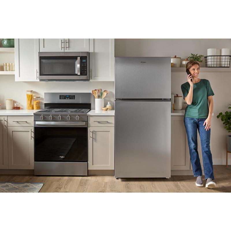 28" Whirlpool 18.0 Cu. Ft. Wide Top Freezer Refrigerator with Total Coverage Cooling - WRTX5118TW