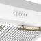 30″ Forno Bari Espresso Under Cabinet in White 400CFM Range Hood with additional Brass Filter Handles - FRHUC5255-30WHT