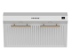 30″ Forno Bari Espresso Under Cabinet in White 400CFM Range Hood with additional Brass Filter Handles - FRHUC5255-30WHT