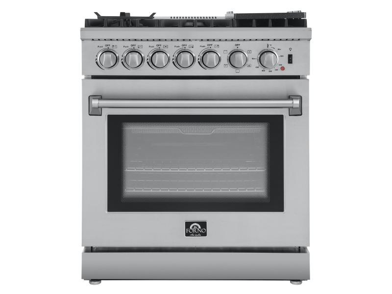 30″ Forno Lazio Freestanding Dual Fuel Range - FFSGS6196-30