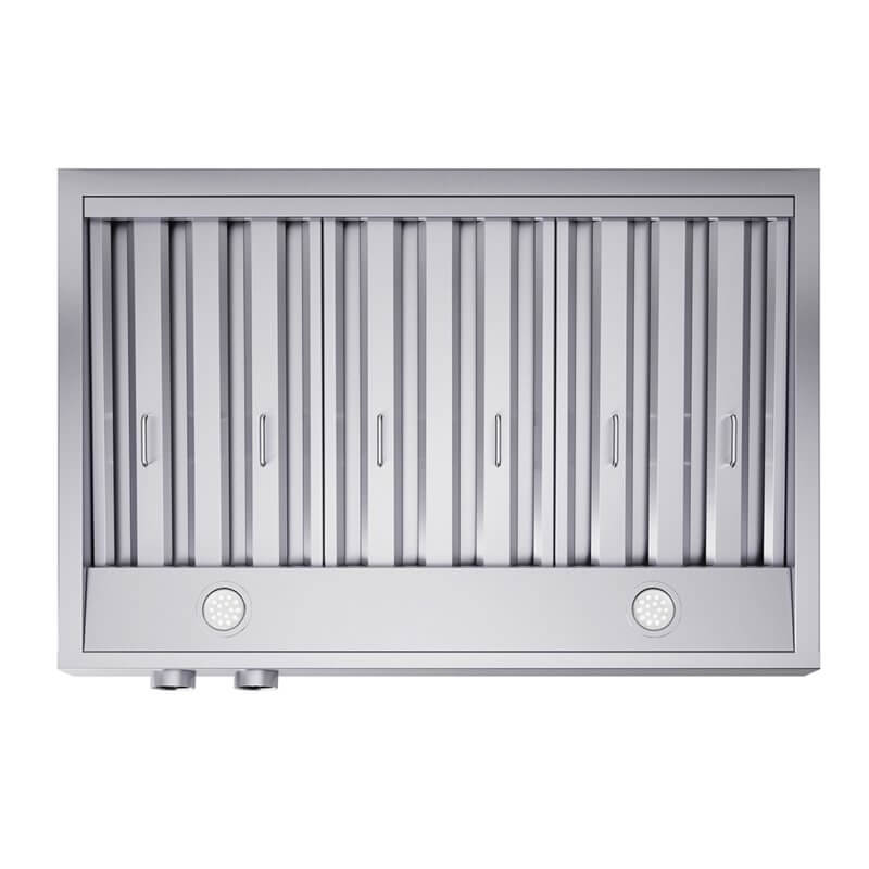 36″ Forno Biagio Wall Mounted Range Hood with 600 CFM Knob Control Baffle Filter Stainless Steel - FRHWM5009-36