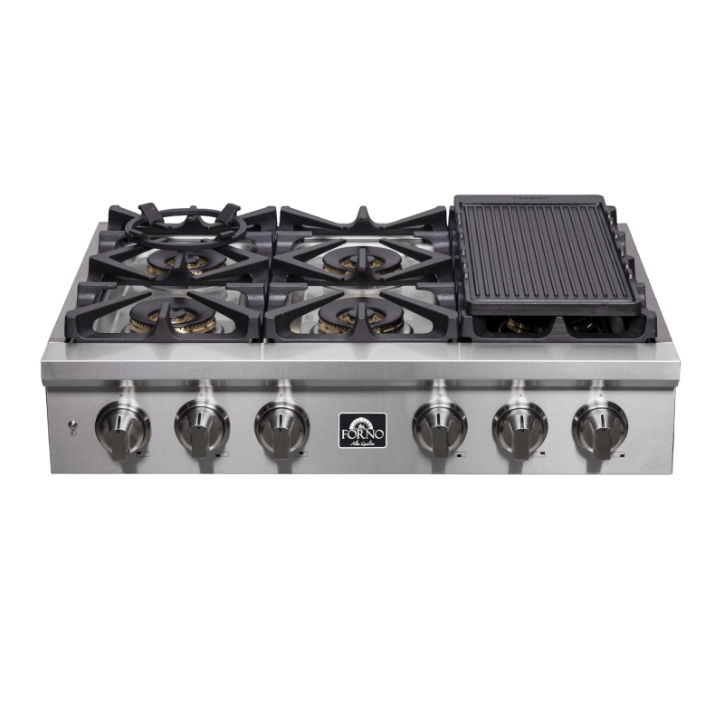 36" Forno Spezia Alta Qualita Pro-Style Gas Rangetop - FCTGS5751-36