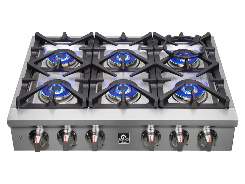 36" Forno Spezia Alta Qualita Pro-Style Gas Rangetop - FCTGS5751-36