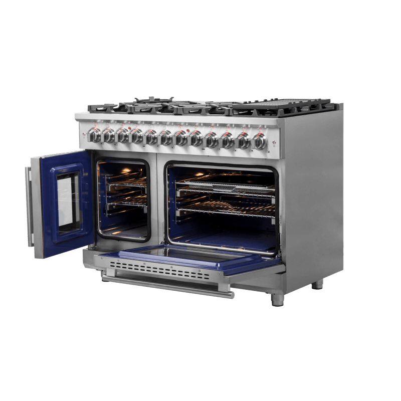 48″  Forno Massimo Freestanding French Door Dual Fuel Range - FFSGS6325-48
