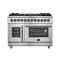 48″  Forno Massimo Freestanding French Door Dual Fuel Range - FFSGS6325-48