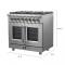 36″ FORNO Massimo Freestanding French Door Dual Fuel Range - FFSGS6325-36