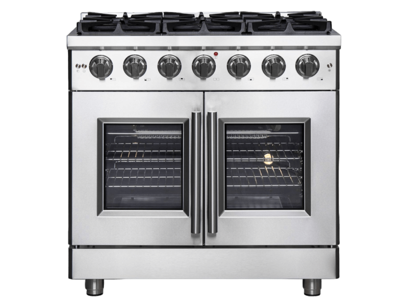 36″ Forno Massimo Freestanding French Door Gas Convection Range - FFSGS6439-36
