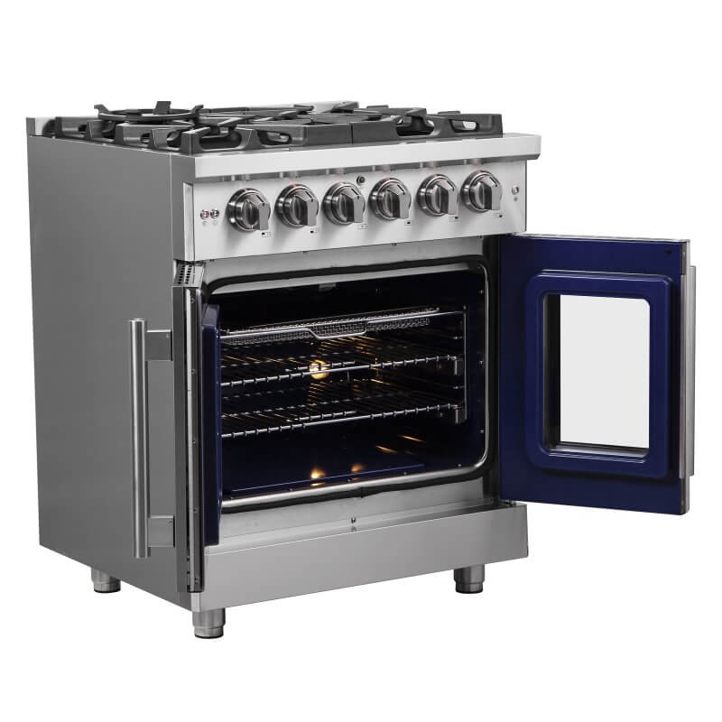 30″ FORNO Massimo Freestanding French Door Dual Fuel Range - FFSGS6325-30